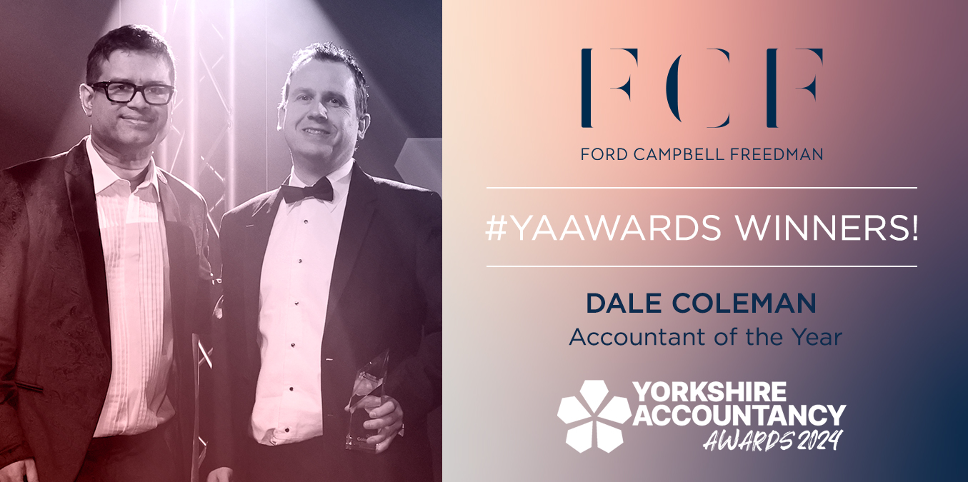 'Accountant of the Year' YA Award 2024 winner Dale Coleman of Ford Campbell Freedman Ltd